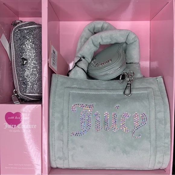 Juicy Couture Cool Blue green 3 piece Set NIB NWT Gift set - Picture 2 of 4